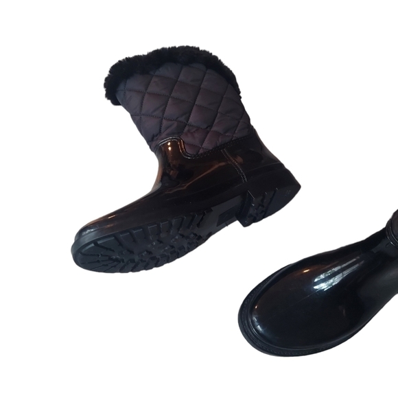 10 Kate Spade black furry boots - Picture 7 of 9